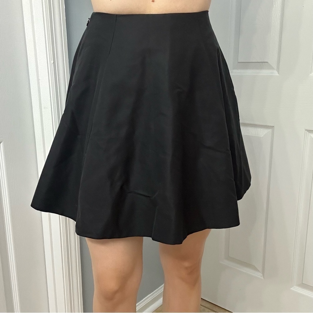 Kate Spade Skirt $278 Lula Mini Black Flare Twee Dainty Size 2 Extra Small New
